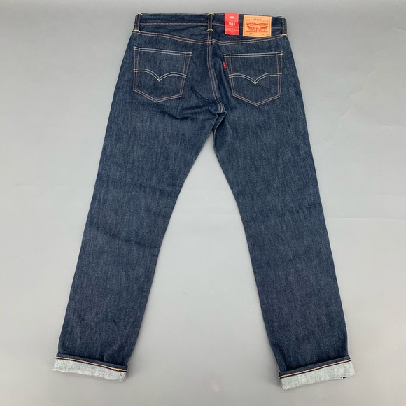 Levi’s 511 Selvedge Slim Men’s 34x32 Jeans NEW - Picture 3 of 5